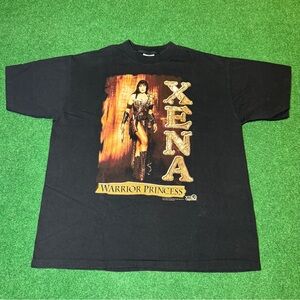 Vintage 90s Xena Princess Warrior 1997 Fantasy Allsport Mens XXL T Shirt